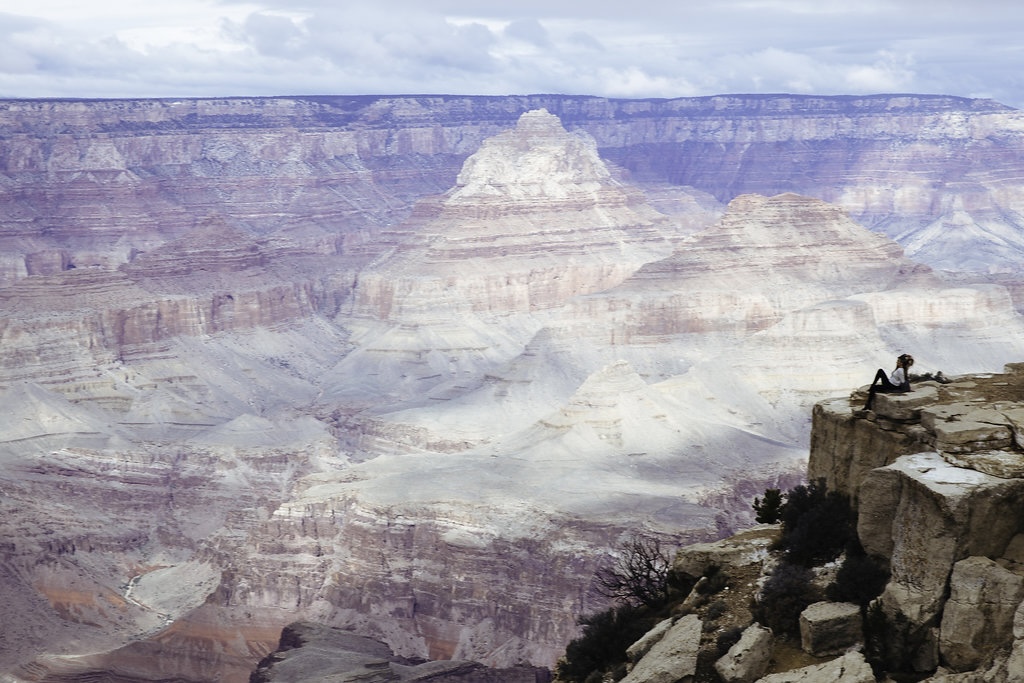 Woman at Grand Canyon