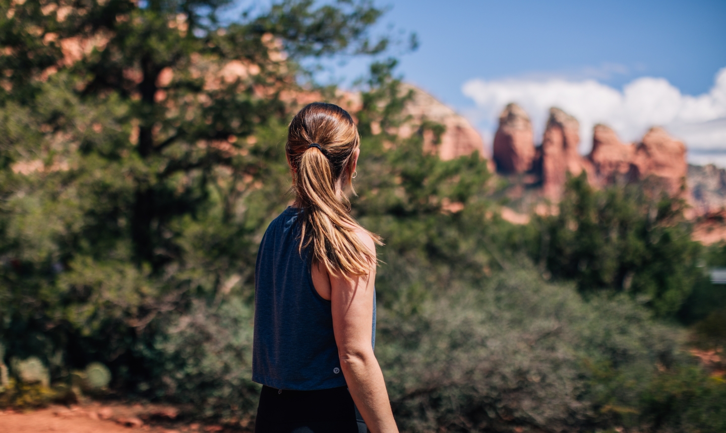 Woman Hiking
