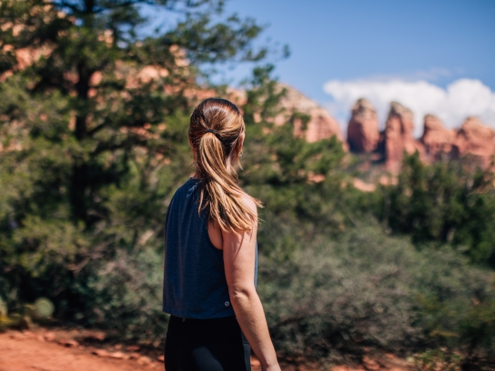 Woman Hiking